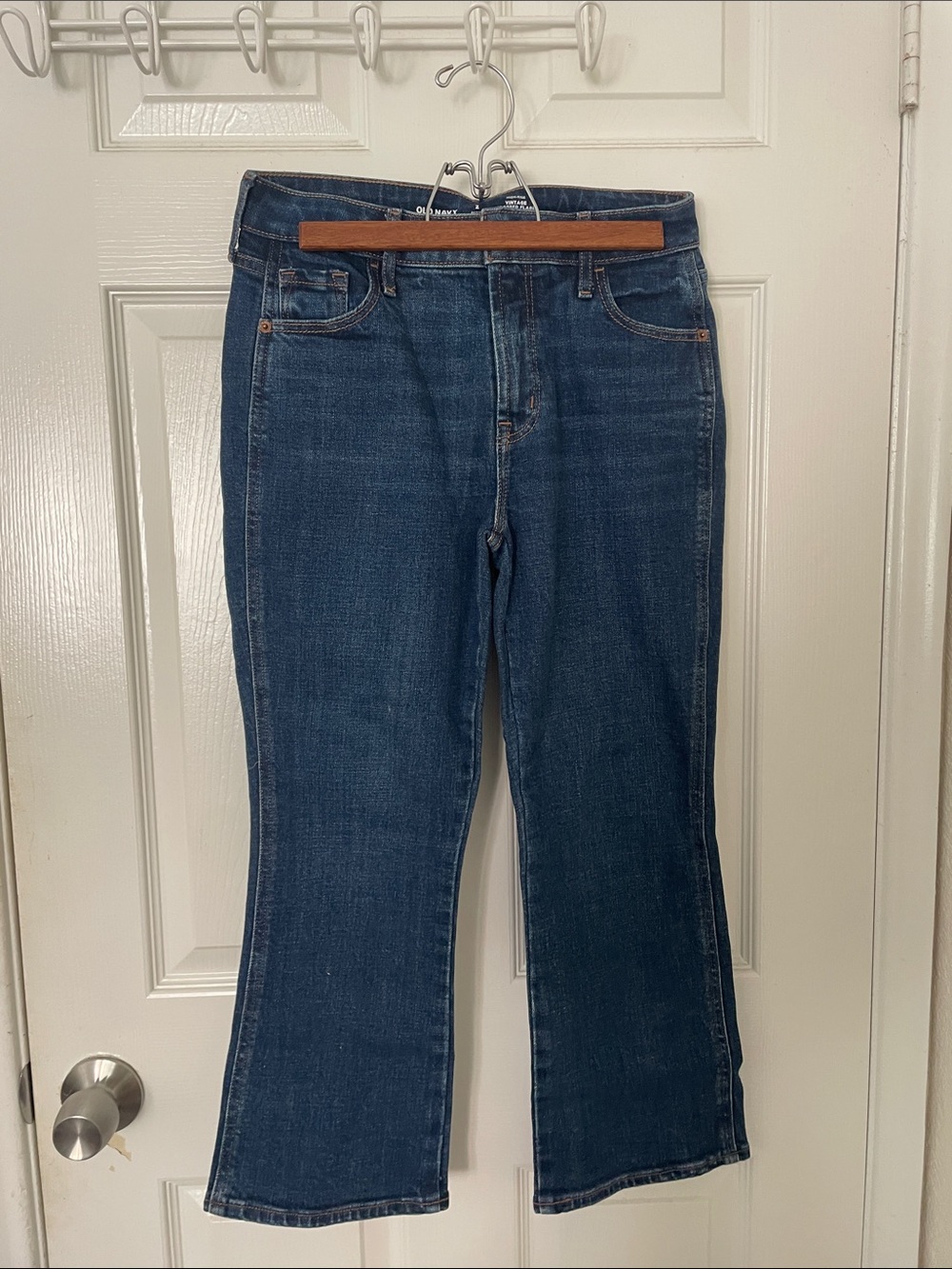 Old Navy Women's Dark Blue Flare Jeans